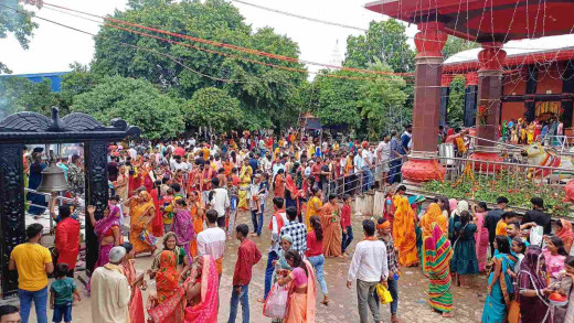70 से 75 हजार शिव भक्तों ने किया अशोक धाम में जलाभिषेक